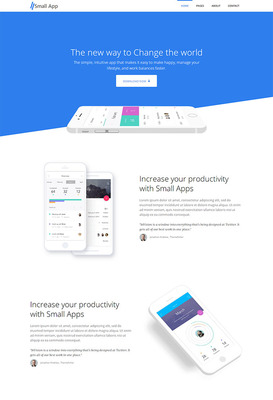 手機軟件UI設計網站模板